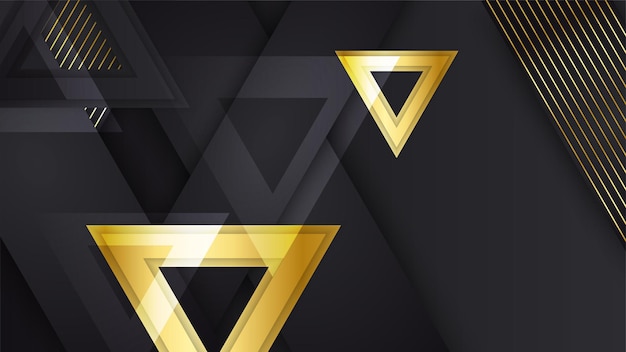 Luxury black and gold background