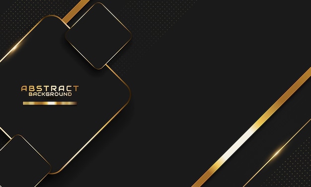 Luxury black gold background