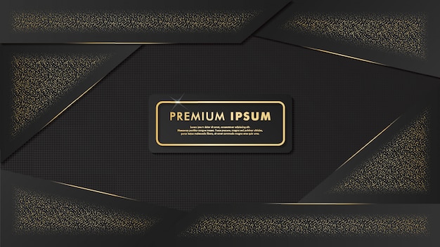 Luxury black-gold background