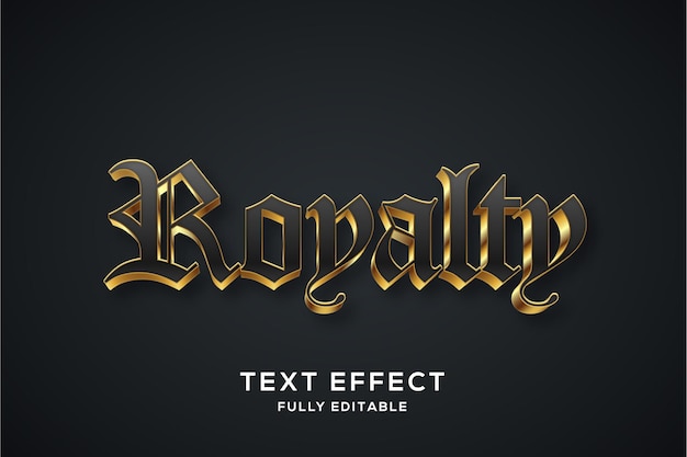 Luxury Black and Golden 3d Text Effect