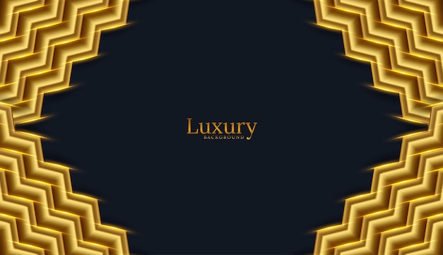 Vector luxury black and golden background