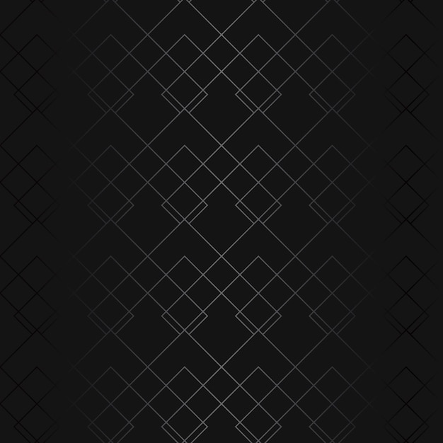 Luxury black metal gradient background with geometric seamless pattern