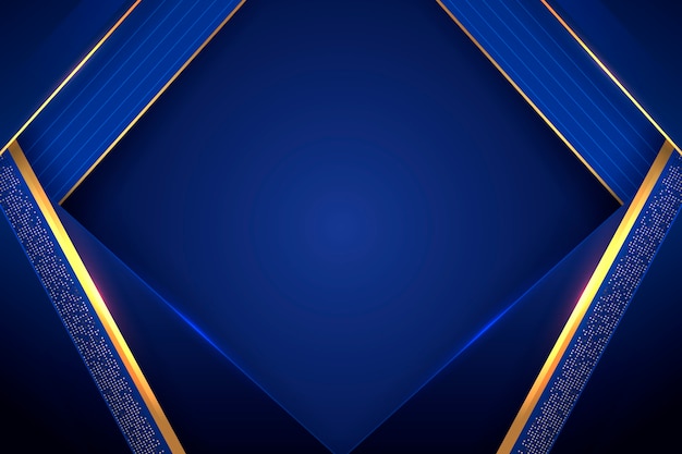 Vector luxury blue and golden background