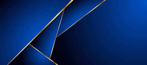 Luxury blue and golden background