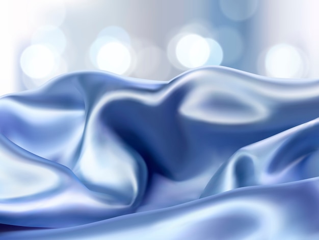 Vector luxury blue satin background illustration