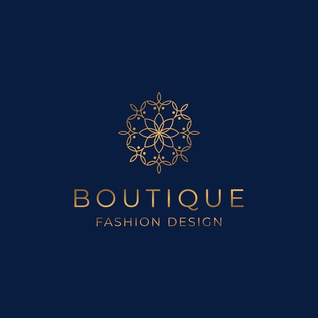 Luxury boutique logo template