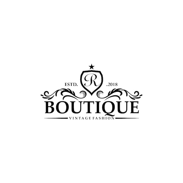 Шаблоны логотипов Luxury Boutique