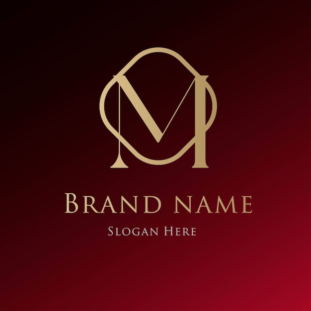 Luxury brand gold logo