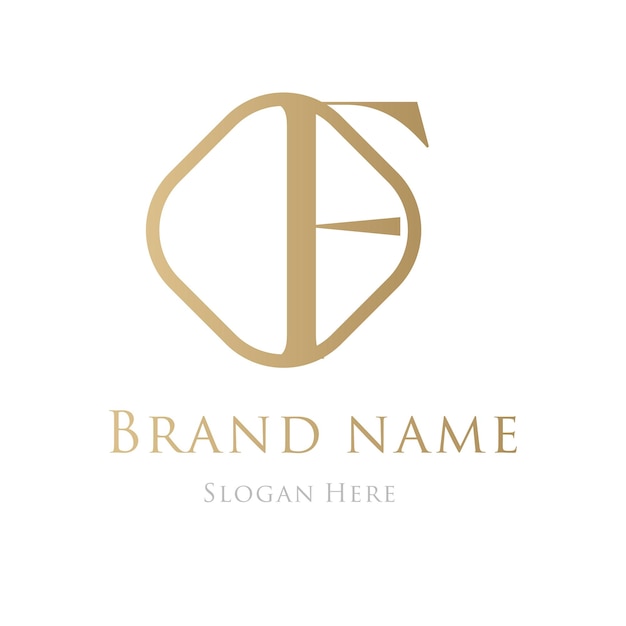 Luxury brand gold logo