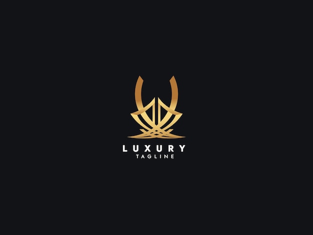 Logo del marchio di lusso design elegante con logo di classe