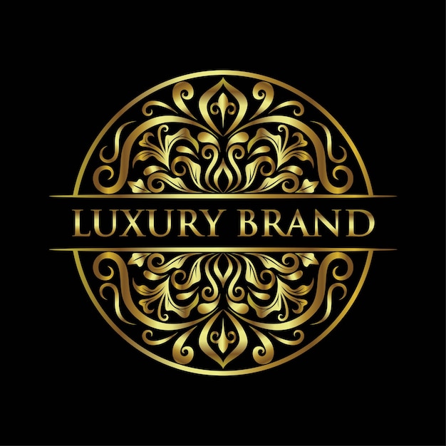 Luxury brand logo template