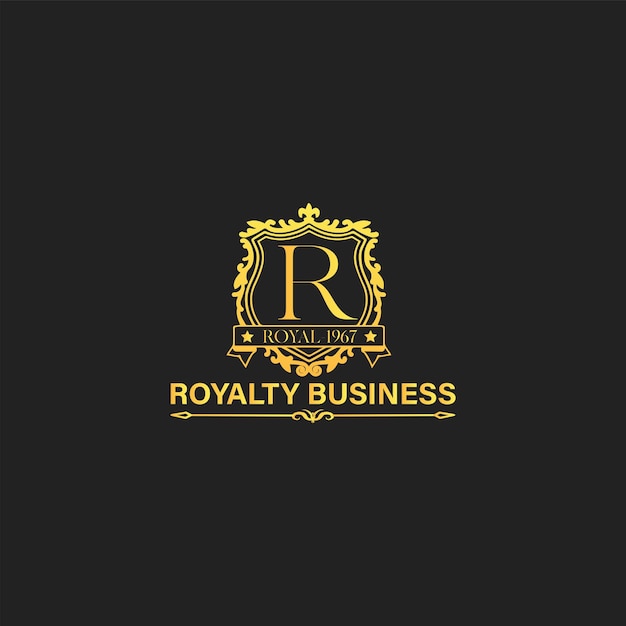 Luxury Brand R logo template, R test logo, letter logo, vector logo