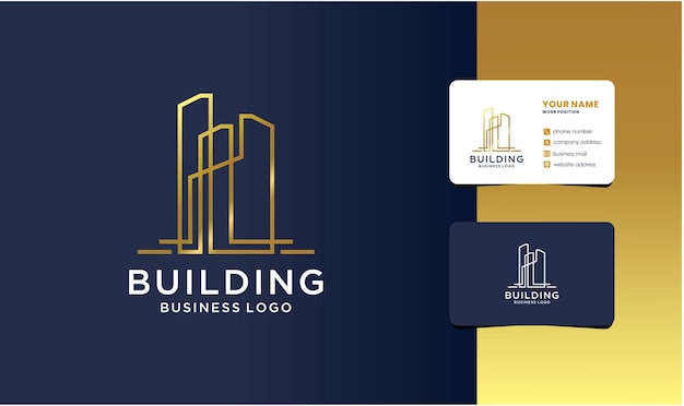 Ispirazione per il design del logo di architettura di edifici di lusso luxury