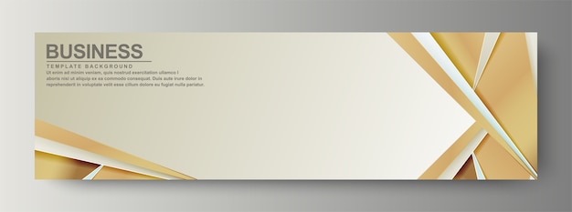 Luxury business banner with wave background