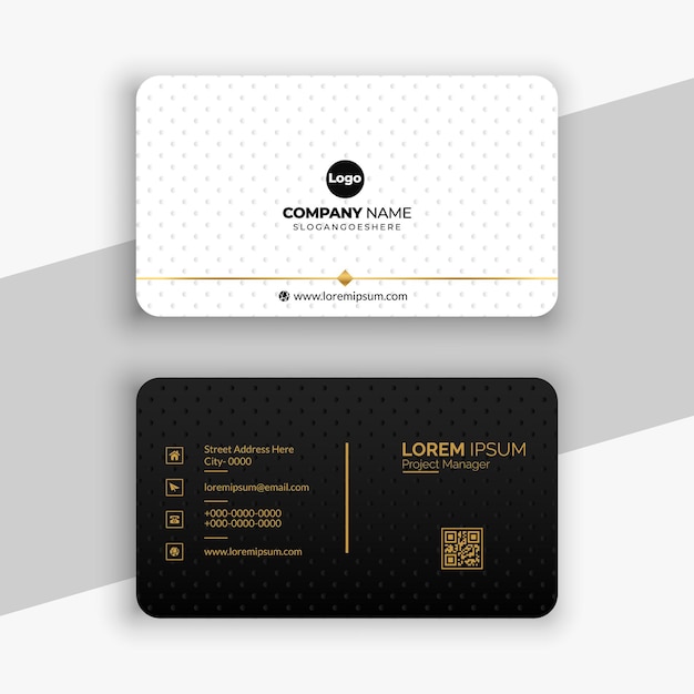 luxury business card design premium vector