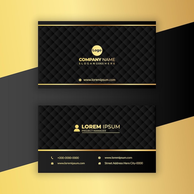 Vector luxury business card design premium vector