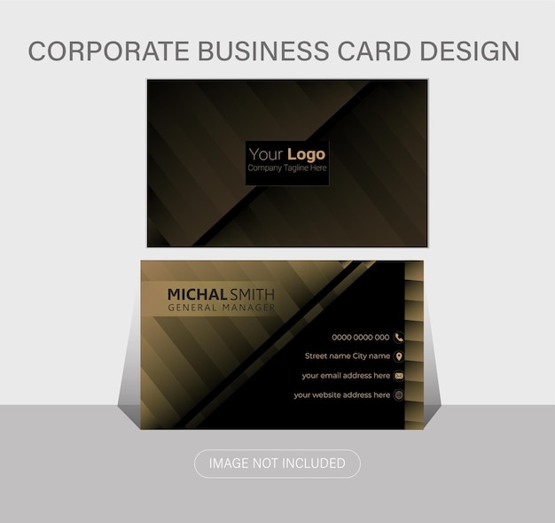 Vector luxury business card design template design