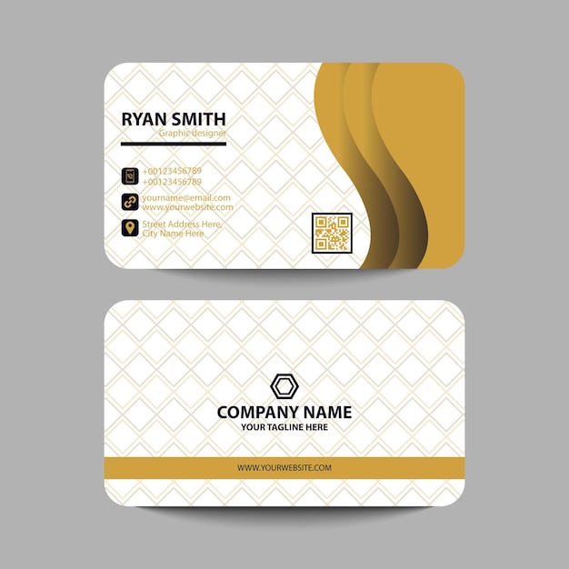 Vector luxury business card design template vector file