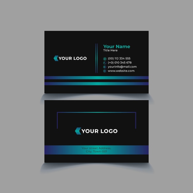 Luxury business card design template vector