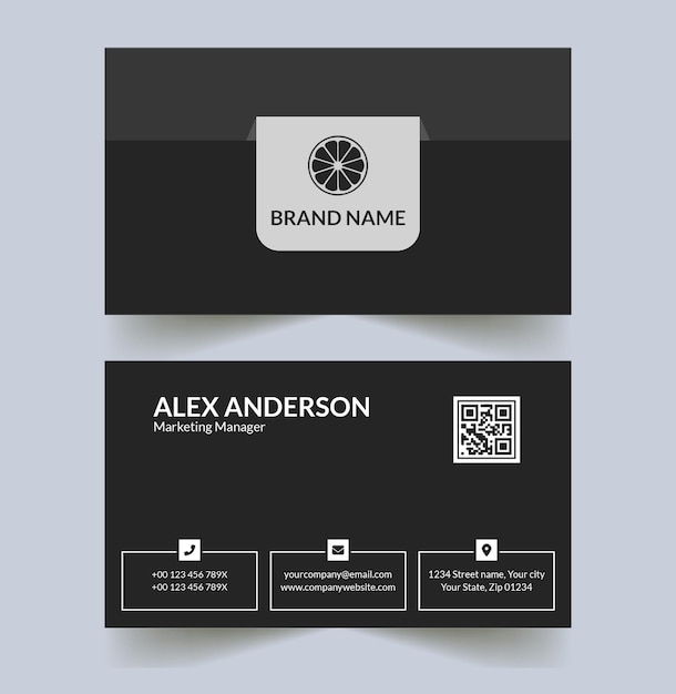 Vector luxury business card design with perfect finishing