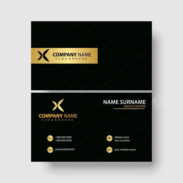 Vector luxury business card design