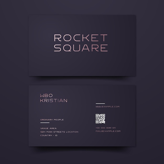 Luxury Business Card Editable Template