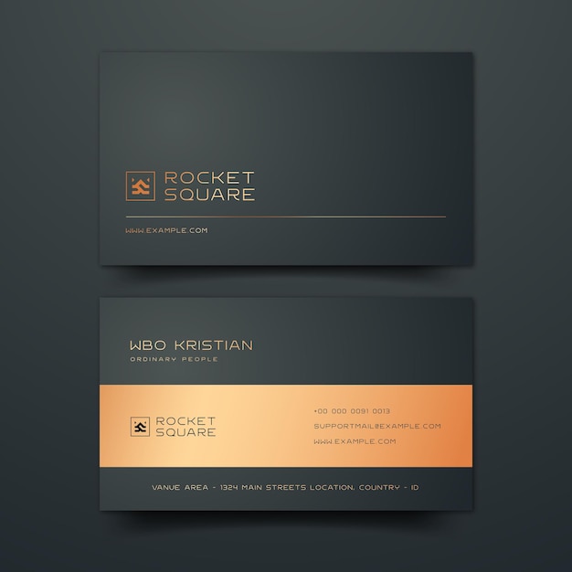 Luxury Business Card Editable Template