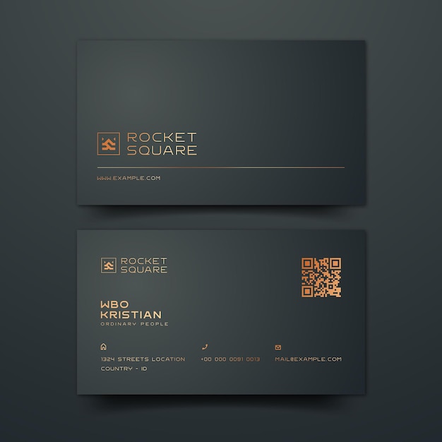 Luxury business card editable template