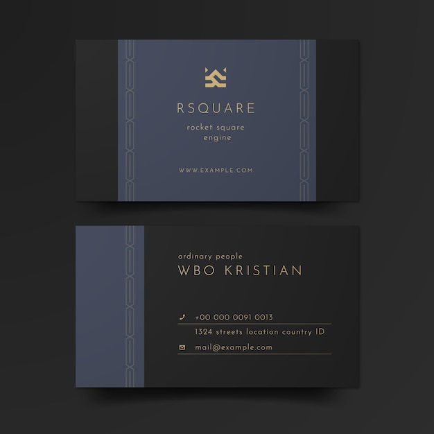 Luxury business card template