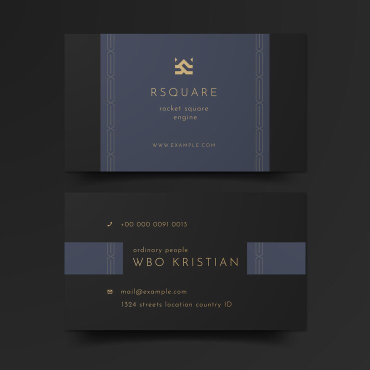 шаблон Luxury визитная карточка
