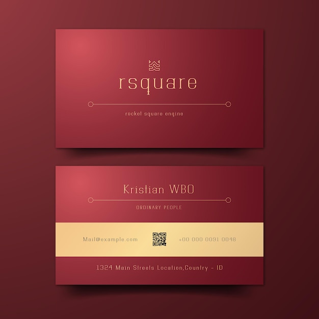 Luxury business card template