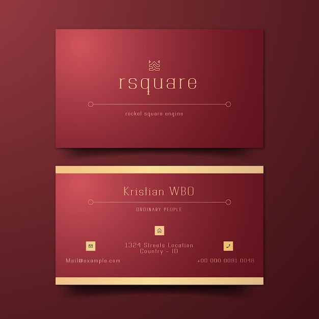 Luxury business card template