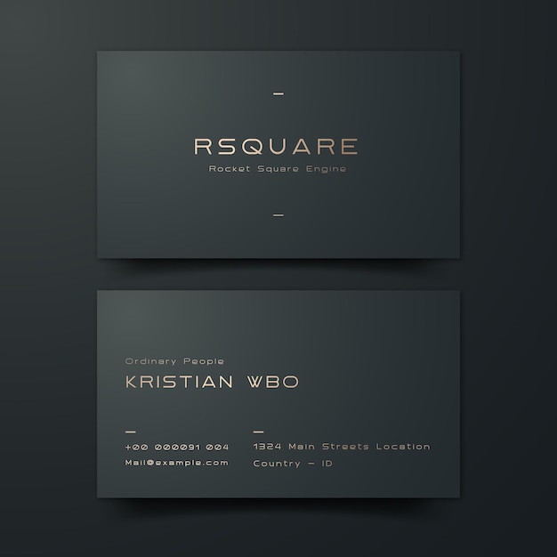 Luxury business card template