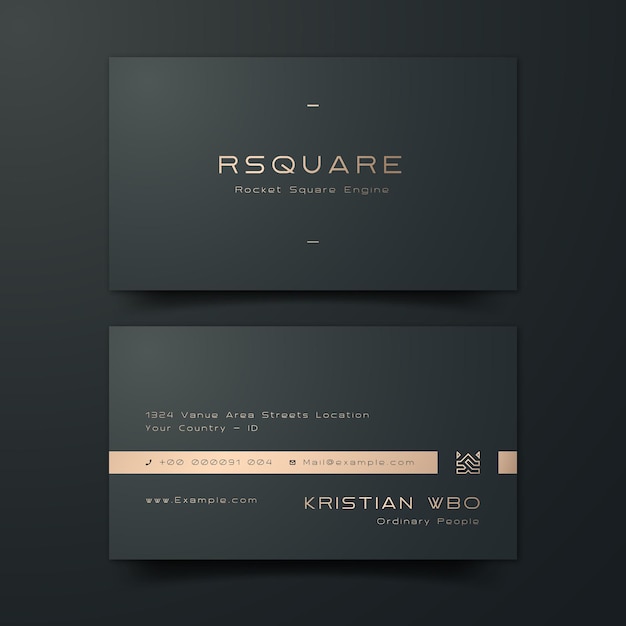 Luxury business card template