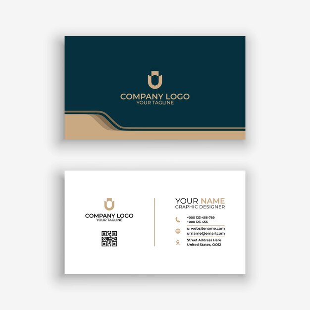 Vector luxury business card