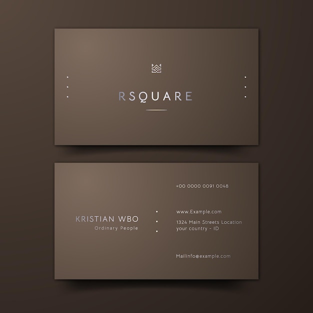 Luxury business cards editables templates