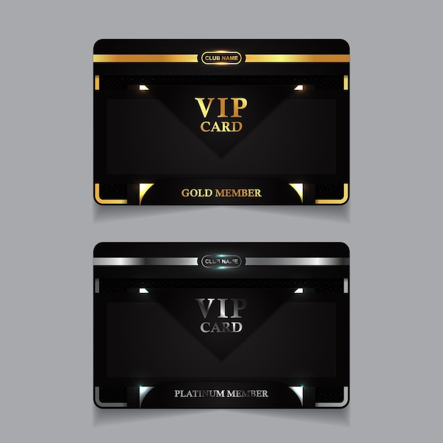 Vector luxury business identity cards template