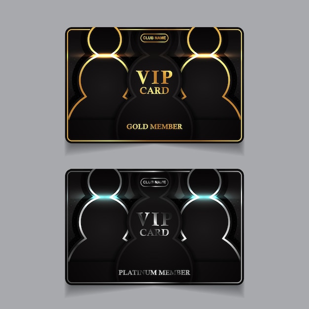 Luxury business identity cards template