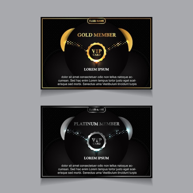 Luxury business identity cards template