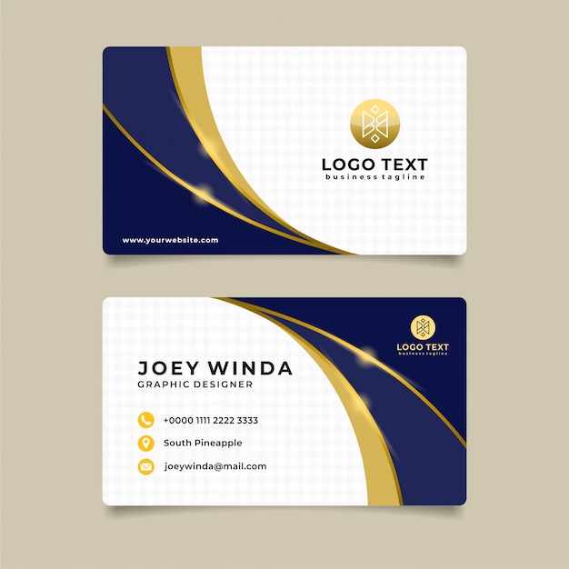 Modello di nome businesscard di lusso