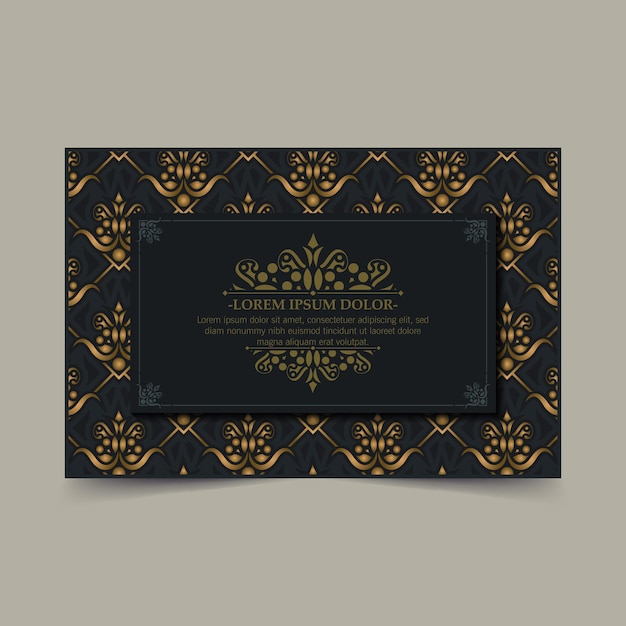 Luxury calligraphy ornament frame line design