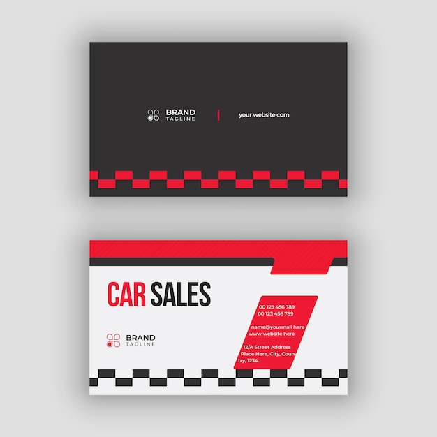 Luxury car sales business card templates