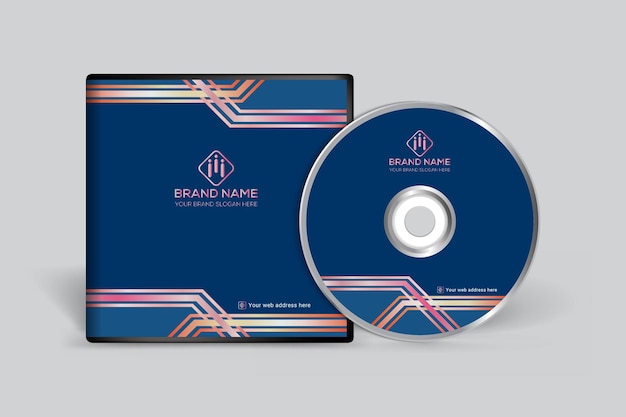 Luxury cd cover mockup