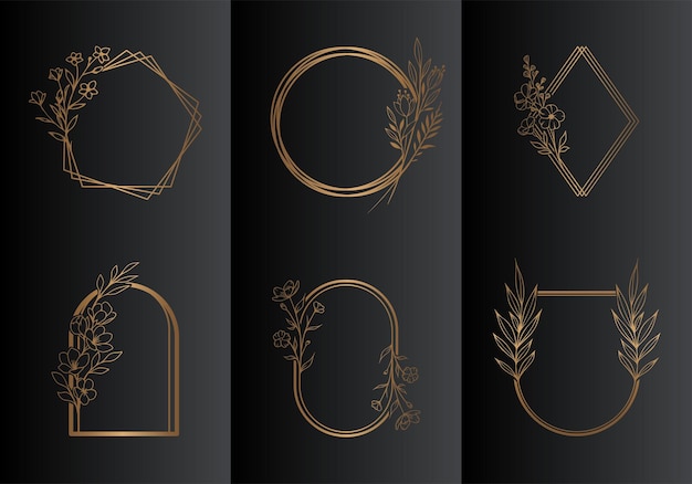 Luxury circle collection for branding