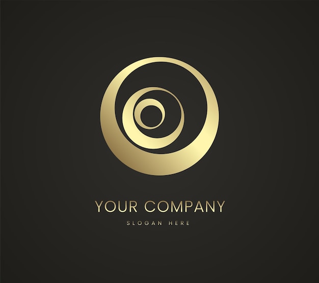 A Luxury circle logo template Luxury style logo and premium company logo with modern premium vector