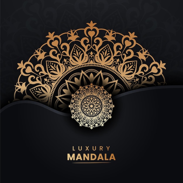 Luxury circular pattern mandala background