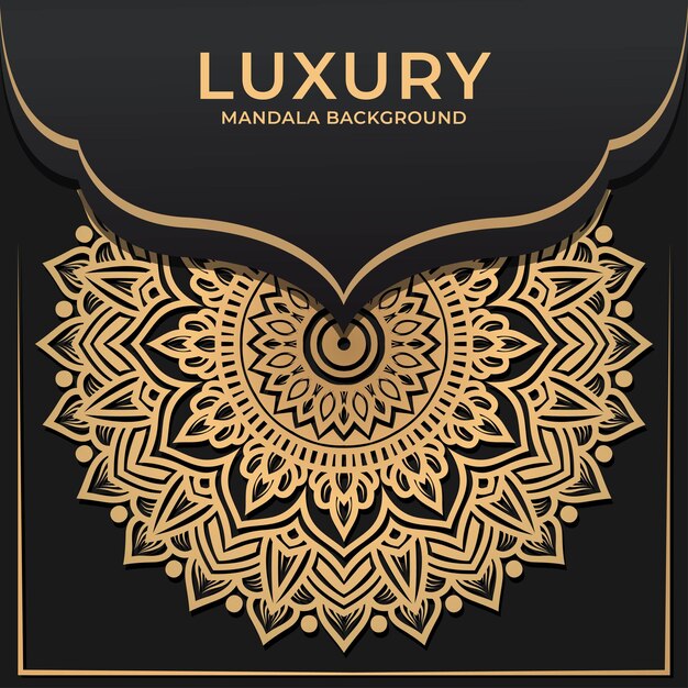 Luxury circular pattern mandala background