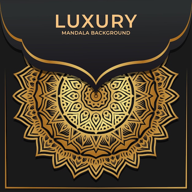 Luxury circular pattern mandala background