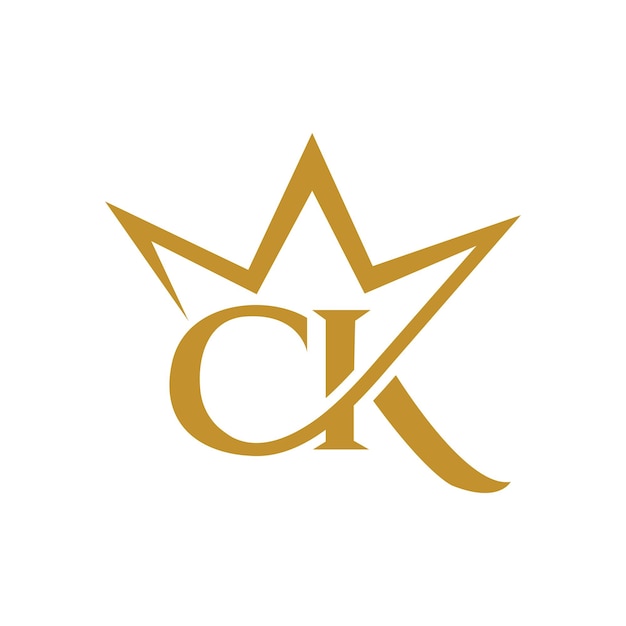 Luxury ck crown logo