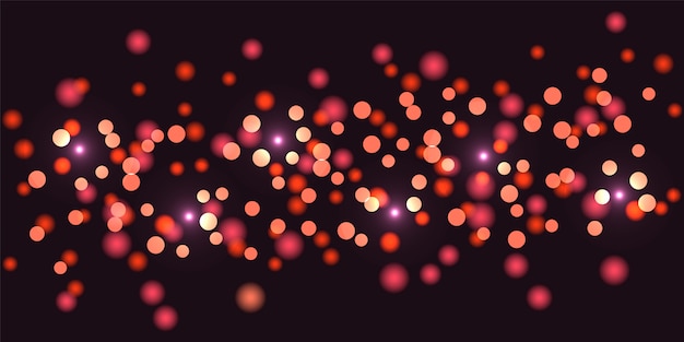 Luxury colorful glitter bokeh lights background. Abstract defocused circular.